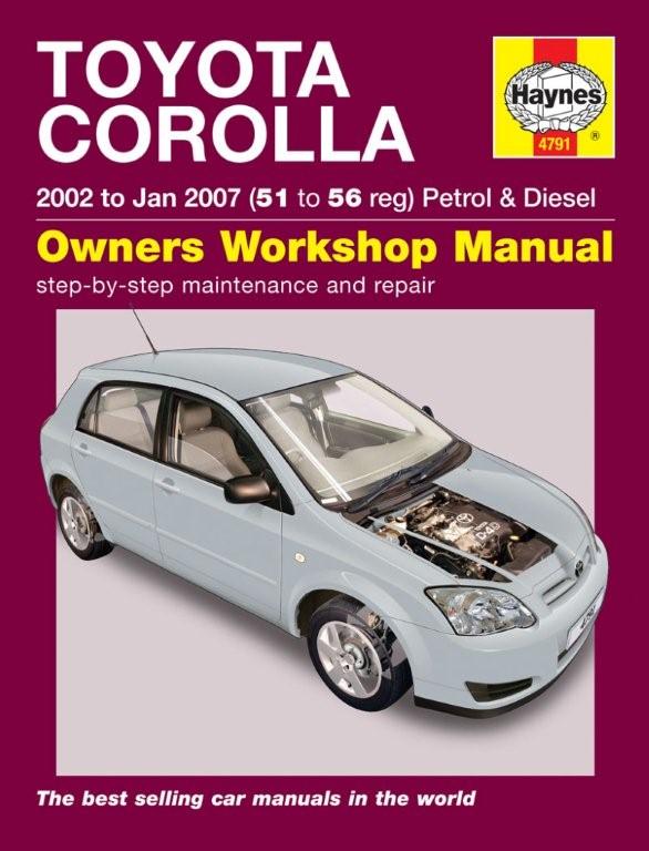 Haynes Workshop Manual Toyota Corolla 02 07 Ebay