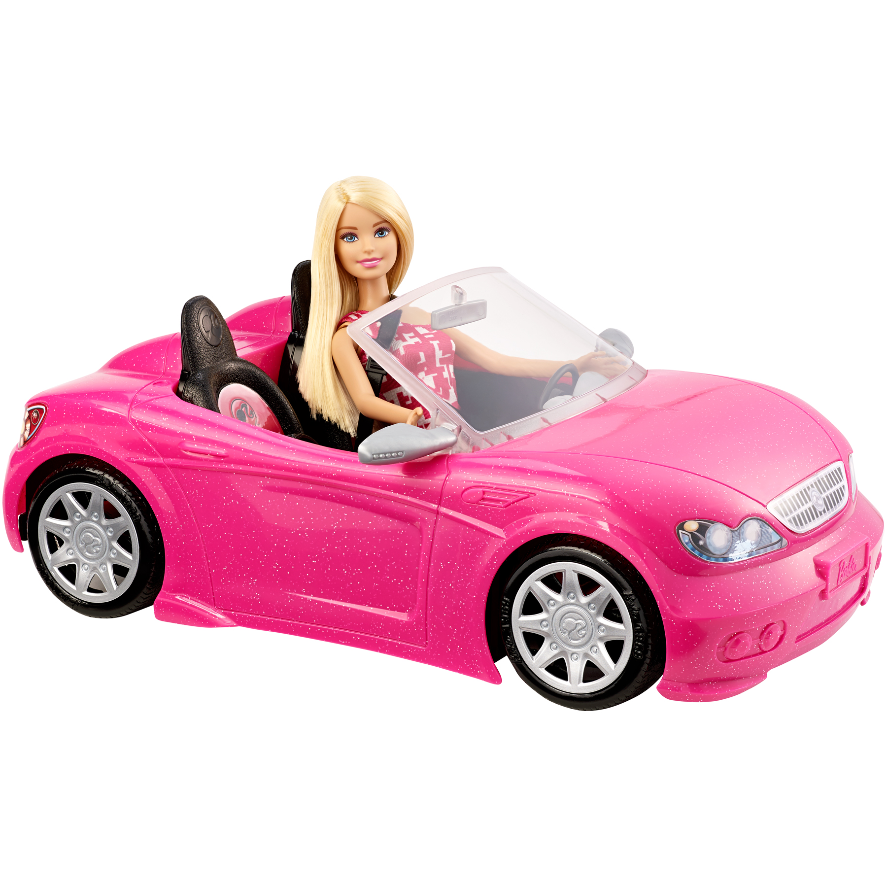 BARBIE GLAM CONVERTIBLE SPORTS CAR DOLL TOY SET 2 SEATER eBay