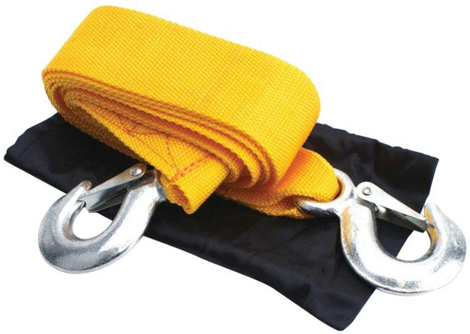 2 TON TONNE AA TOW TOWING ROPE HEAVY DUTY EMERGENCY ROAD CAR BREAKDOWN ...