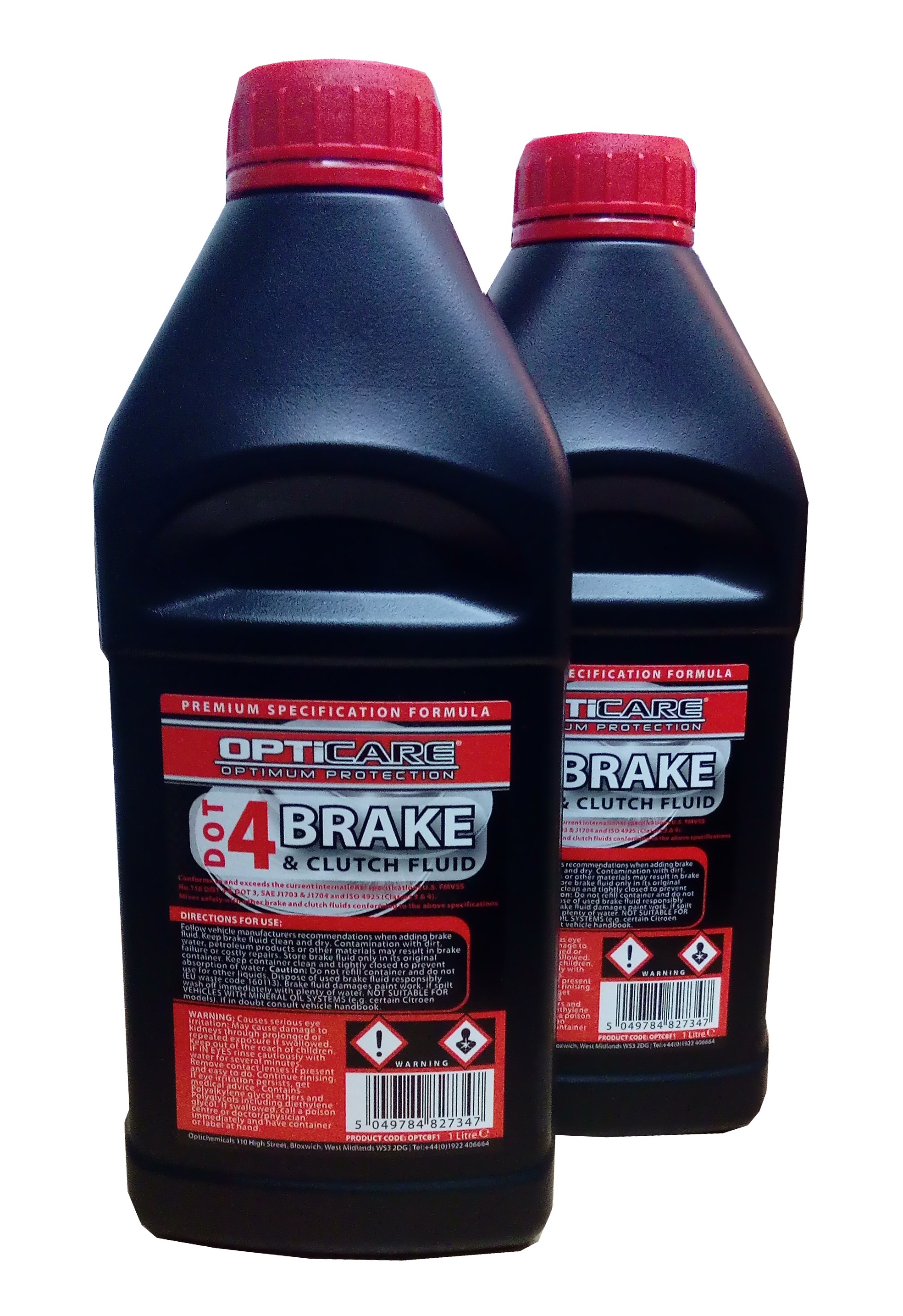 2x UNIVERSAL DOT 4 BRAKE & CLUTCH FLUID 1 LITRE 1L DOT4 SAE J1703 J1704